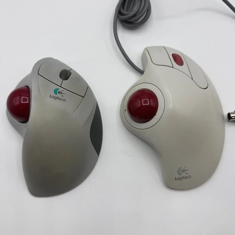 Logitech TrackMan Marble+ T-CL13 & Cordless Wheel T-RA18 Mice Parts Repair Lot